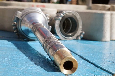 Equipment fire. Tools for extinguishing firesの写真素材