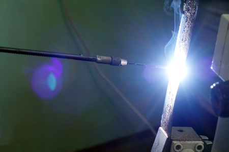 welder, craftsman, erecting technical steel Industrial steel welder in factory technical,の写真素材