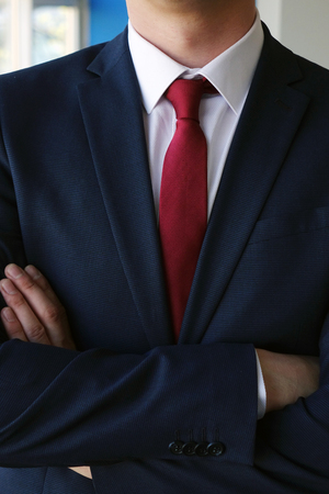 businessman with arms crossed. personの写真素材