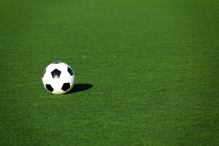 Football on a green field . Sportの写真素材