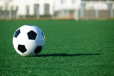 Football on a green field . Sportの写真素材