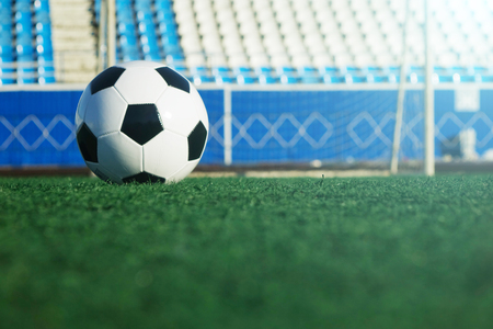 Football on a green field . Sportの写真素材