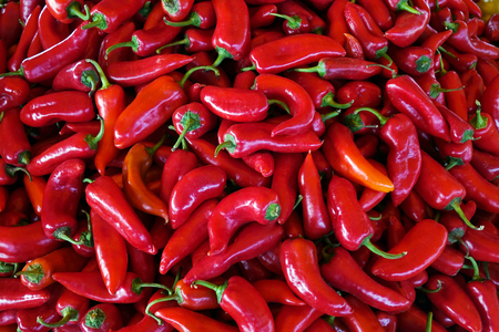 Red pepper background texture hot chili seasoning fiery dishの写真素材
