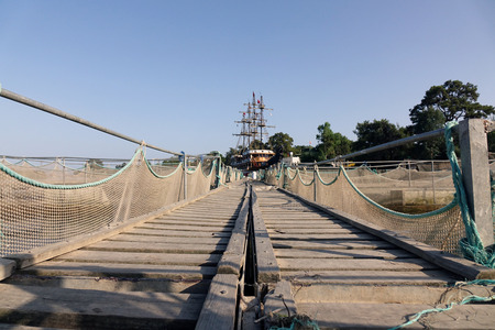 The farm for breeding fish.の写真素材