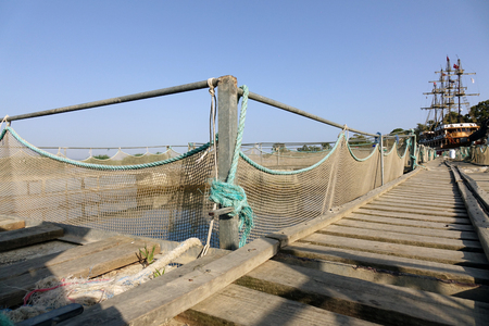The farm for breeding fish.の写真素材
