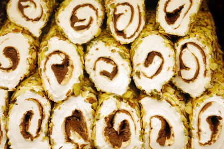 Oriental sweets in the range of the store.の写真素材
