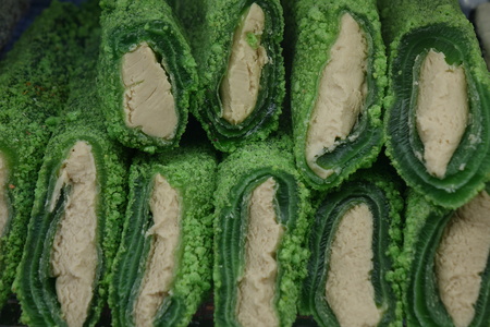 Oriental sweets in the range of the store.の写真素材