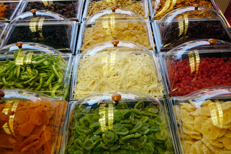 Oriental sweets in the range of the store.の写真素材