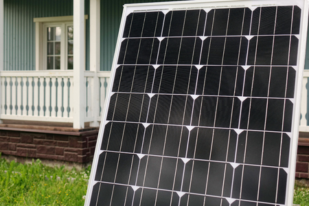 Solar panel. Energy production technologiesの写真素材