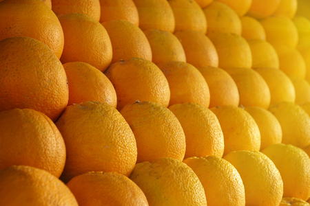 Fresh mandarin oranges texture.food healthyの写真素材