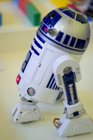 Technology. Small robot as a toy for children and adultsの写真素材