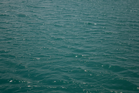 Water ocean background. Clear blue ripple aqua textureの写真素材