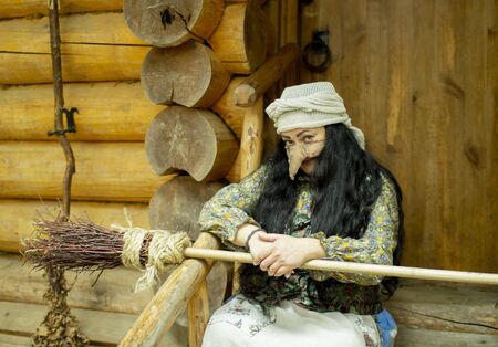 Baba Yaga is a negative character in Slavic folklore. Fairy-tale character on the fiefdom of Santa Claus.のeditorial素材