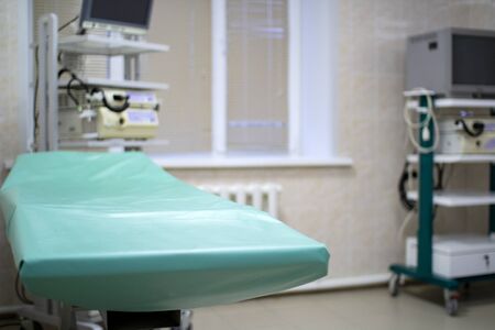 Endoscopy Department in the hospital.Hospital room with beds and medical equipment in a modern hospital.の写真素材