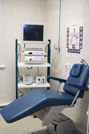 Endoscopy Department in the hospital.Hospital room with beds and medical equipment in a modern hospital.の写真素材