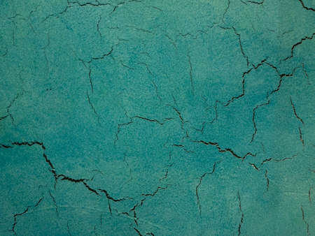 Cracks on a blue background. Blue texture of cracked wood.の写真素材