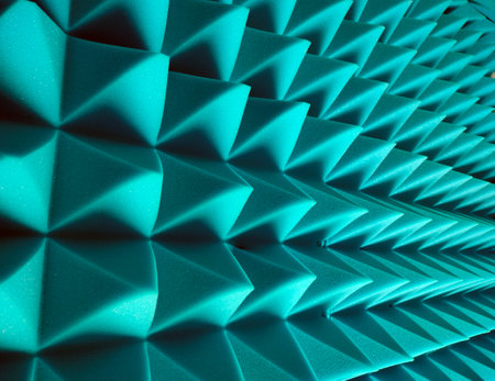 Geometric background with pyramids. Geometry conceptの写真素材