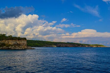 Seascape in mediterranean sea, Turkeyの写真素材