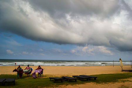 Travel in Sri Lanka. Beach and restのeditorial素材