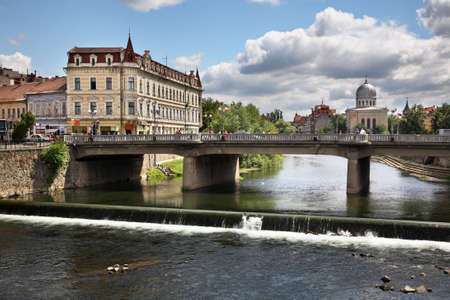 River Crisul Repede in Oradea  Romaniaのeditorial素材