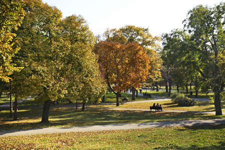 Kalemegdan park in Belgrade  Serbiaの写真素材