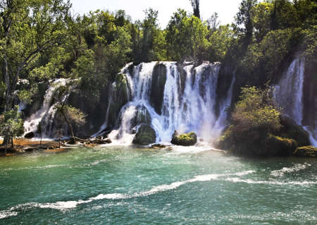 Kravice Falls in Ljubuski  Bosnia and Herzegovinaの写真素材
