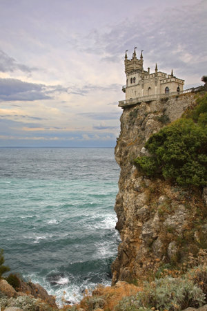 Swallow s Nest in Gaspra  Crimea  Ukraineのeditorial素材