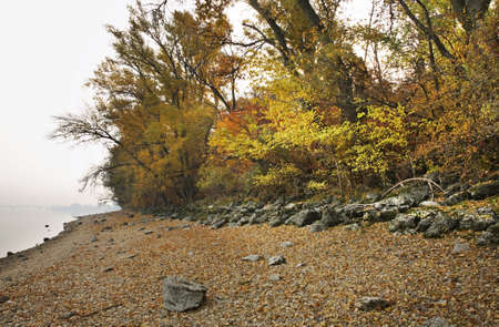 Riverside in Komarom. Hungaryの写真素材