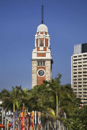 Clock tower in Hong Kong. China