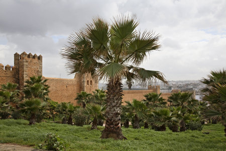 Kasbah of the Udayas in Rabat. Moroccoのeditorial素材