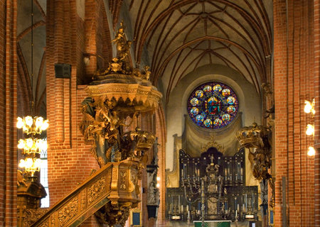 Storkyrkan (Church of St. Nicholas - The Great Church) in Stockholm. Swedenのeditorial素材
