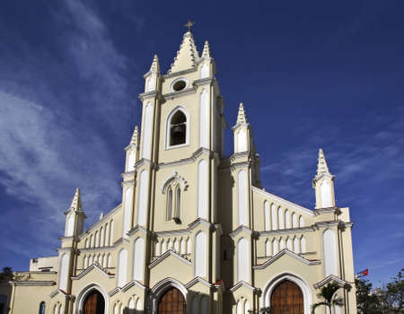 Church Santo Angel Custodio in Havana. Cubaの写真素材