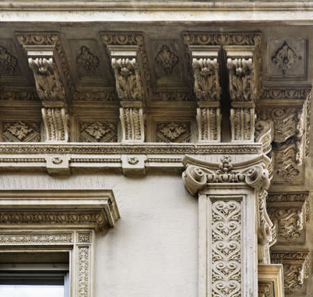 Facade in Como. Italy