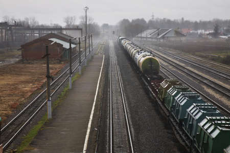 Railway station in Shuya. Ivanovo region. Russiaの写真素材