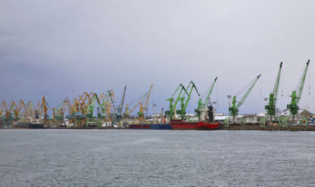 Port in Klaipeda. Lithuaniaのeditorial素材