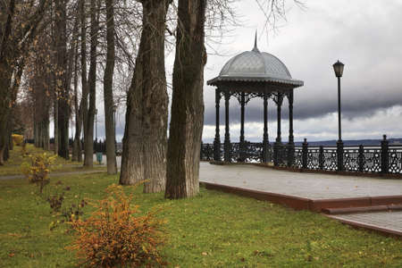 Volga Boulevard in Kineshma. Ivanovo region. Russiaの写真素材