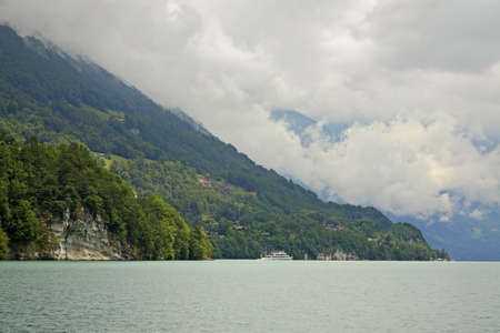 Lake Brienz in Interlaken. Switzerlandの写真素材