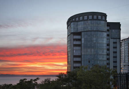 Golden Horn bay in Vladivostok. Russiaのeditorial素材