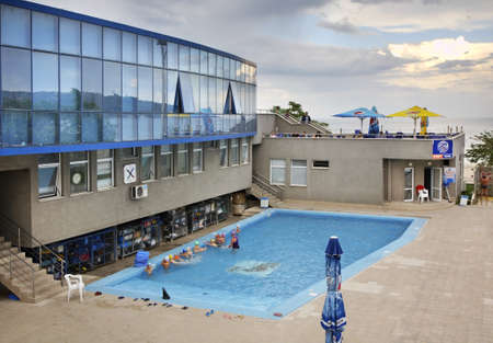 Swimming pool in Varna. Bulgariaのeditorial素材