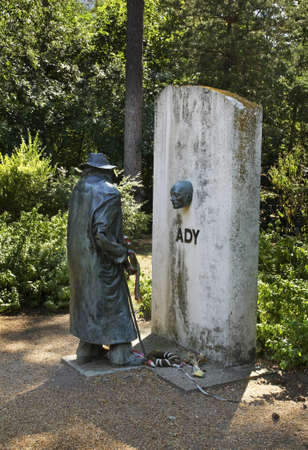 Monument to Melocco Miklos in Debrecen. Hungaryの写真素材