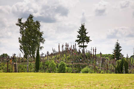 Hill of Crosses near Siauliai. Lithuaniaの写真素材