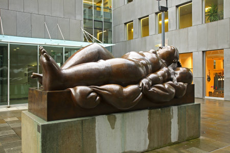 Sculpture in Vaduz. Principality of Liechtensteinのeditorial素材