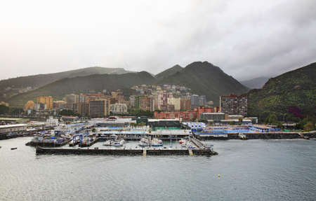 Port in Santa Cruz de Tenerife. Canary Islands. Spainのeditorial素材