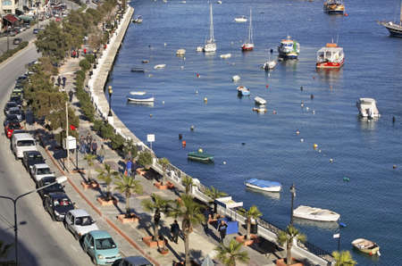 Embankment in Sliema (Tas-Sliema). Malta islandのeditorial素材