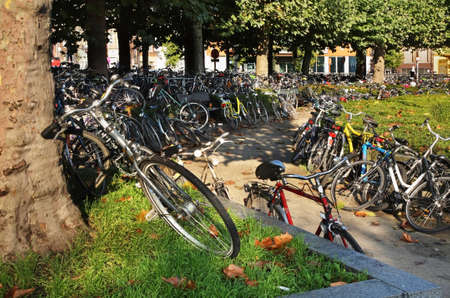 Bikes in Ghent. Flanders. Belgiumのeditorial素材