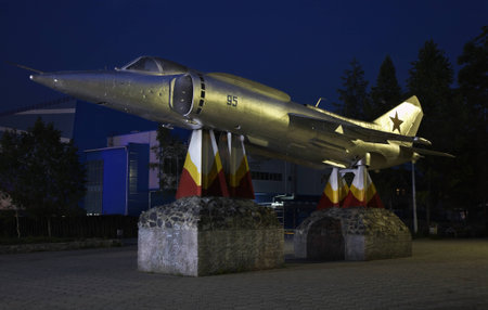 Fighter Yak 38  in Aviator Park. Artyom, Russia