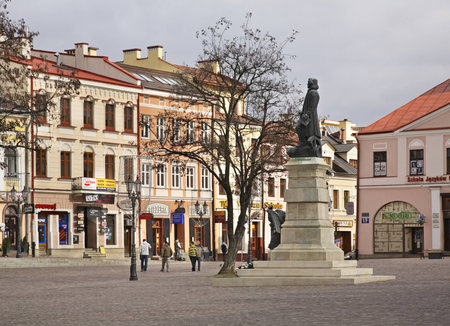 Monument to Tadeusz Kosciuszko in Rzeszow. Polandのeditorial素材