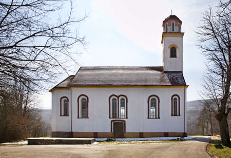 Church of St. Peter and Paul in Licko Petrovo Selo. Republika Hrvatskaの写真素材