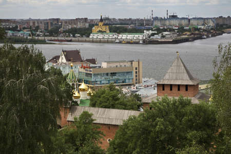 Tower of John in Nizhny Novgorod. Russiaのeditorial素材