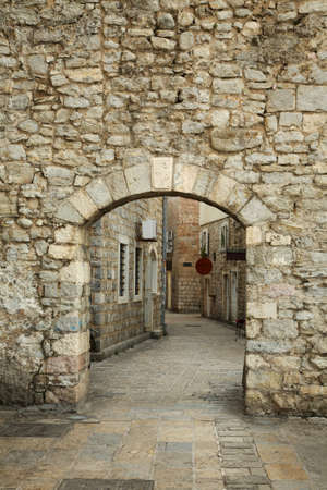 Old town in Budva. Montenegroの写真素材